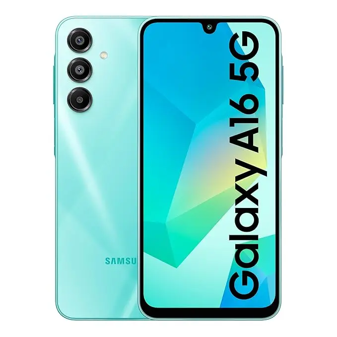 Samsung Galaxy A16 5G (Light Green, 8GB RAM, 256GB Storage) | Super AMOLED | 50MP Triple Camera with Ultra Wide Lens | 6 OS & 6 Years Security Updates | IP54 | Tap & Pay | 5000mAh