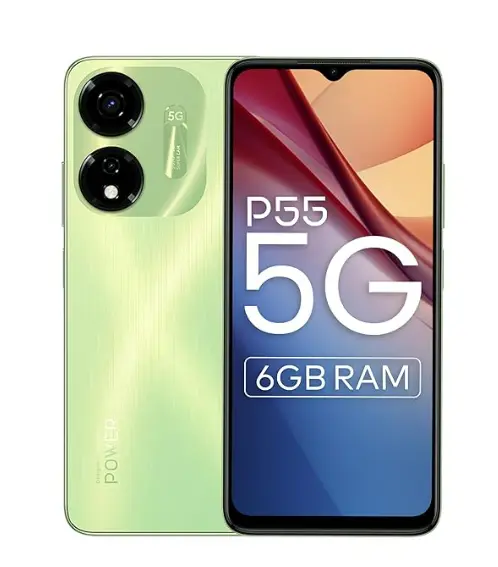 Itel P55 5G (8GB RAM, 128GB ROM) Upto 12GB RAM with Memory Fusion | Dimensity 6080 | 50MP AI Dual Rear Camera | 5000mAh Battery | 2 Years Warranty | Mint Green