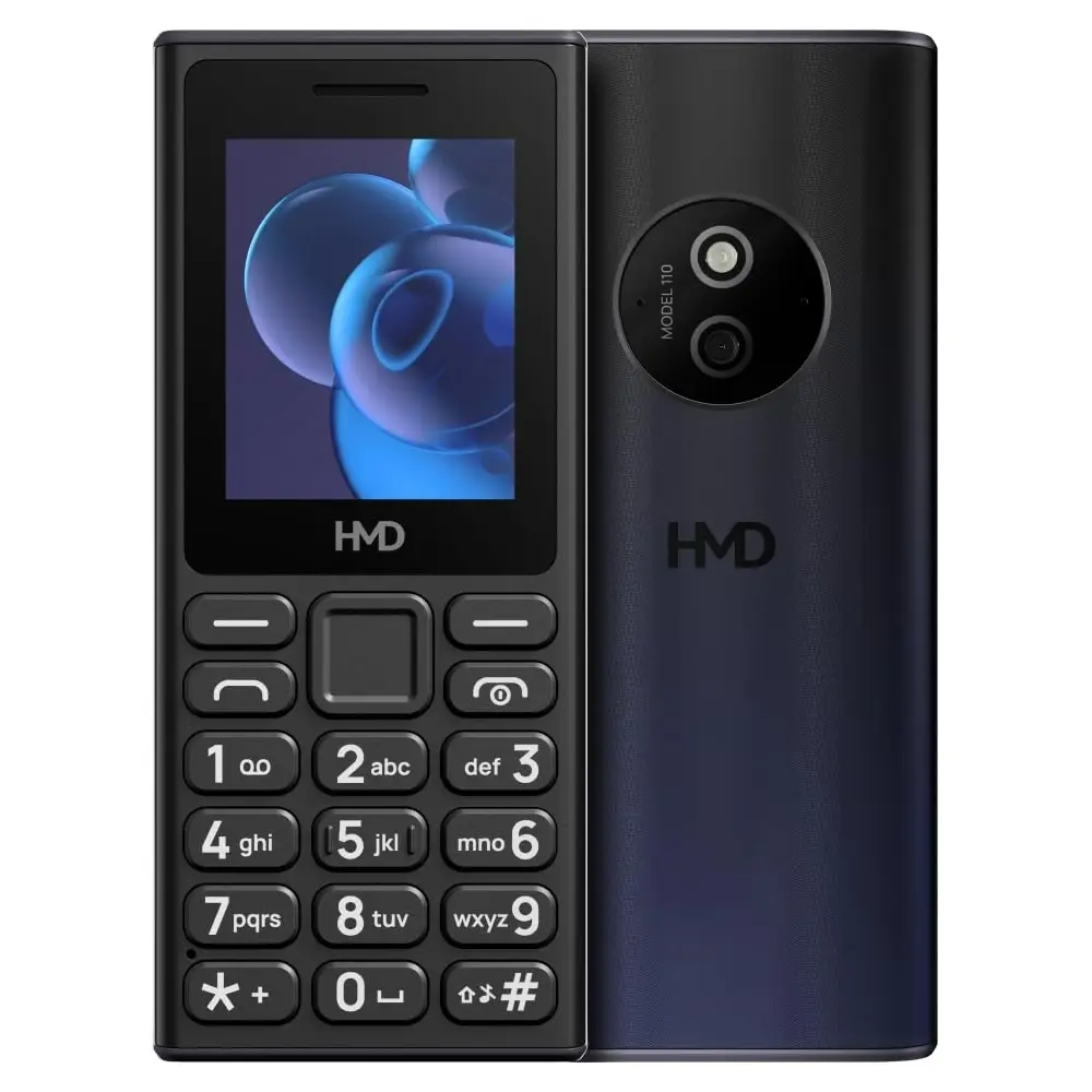 HMD 110 Keypad Phone with Built-in Scan & Pay UPI App, Rear Camera, Long-Lasting Battery, Wireless FM Radio