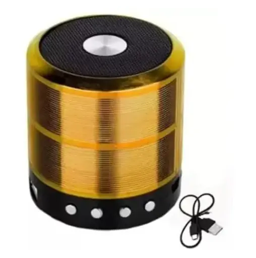 MZ 887 (Portable Bluetooth Mini Speaker) 5 W Bluetooth Speaker (Golden, Stereo Channel)